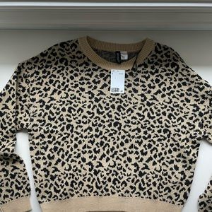 H&M Cheetah Sweater